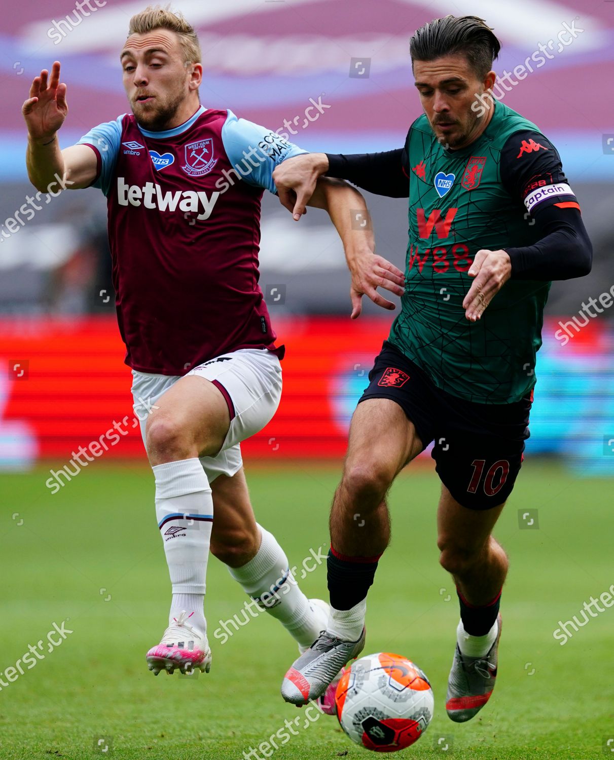 Jack Grealish Aston Villa Battles Jarrod Editorial Stock Photo - Stock ...