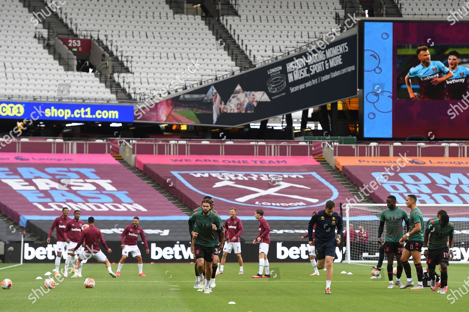 Aston Villa Players Warm Prior English Premier Editorial Stock Photo Stock Image Shutterstock