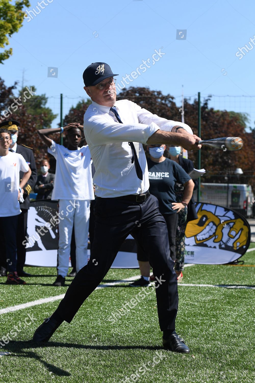 Jeanmichel Blanquer Playing Base Ball During Visit Editorial Stock Photo Stock Image Shutterstock