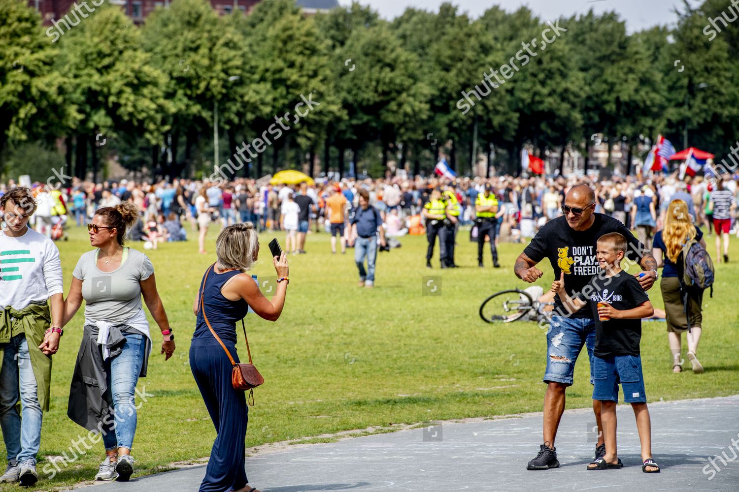 Demonstrators Take Action Against Corona Measures On Editorial Stock Photo Stock Image Shutterstock