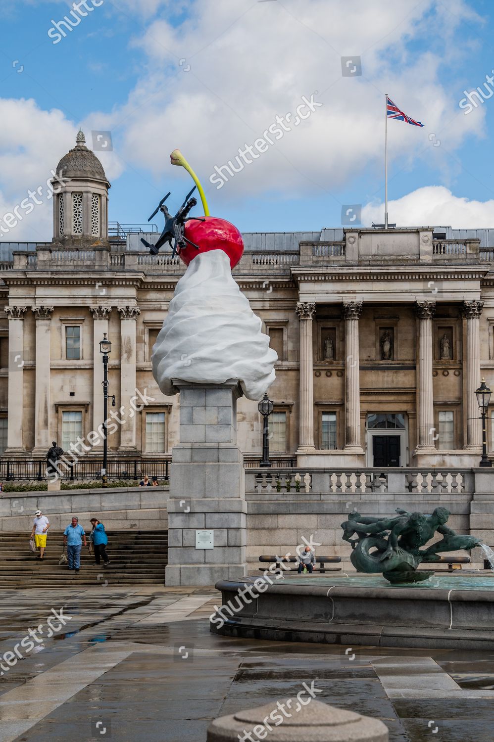 End Giant Swirl Whipped Cream Cherry Fly Editorial Stock Photo Stock Image Shutterstock