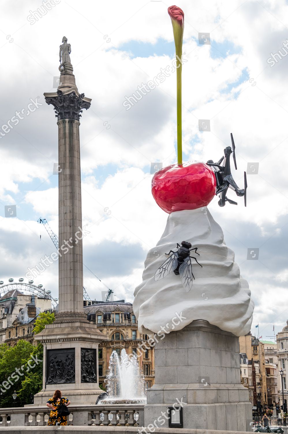 End Giant Swirl Whipped Cream Cherry Fly Editorial Stock Photo Stock Image Shutterstock