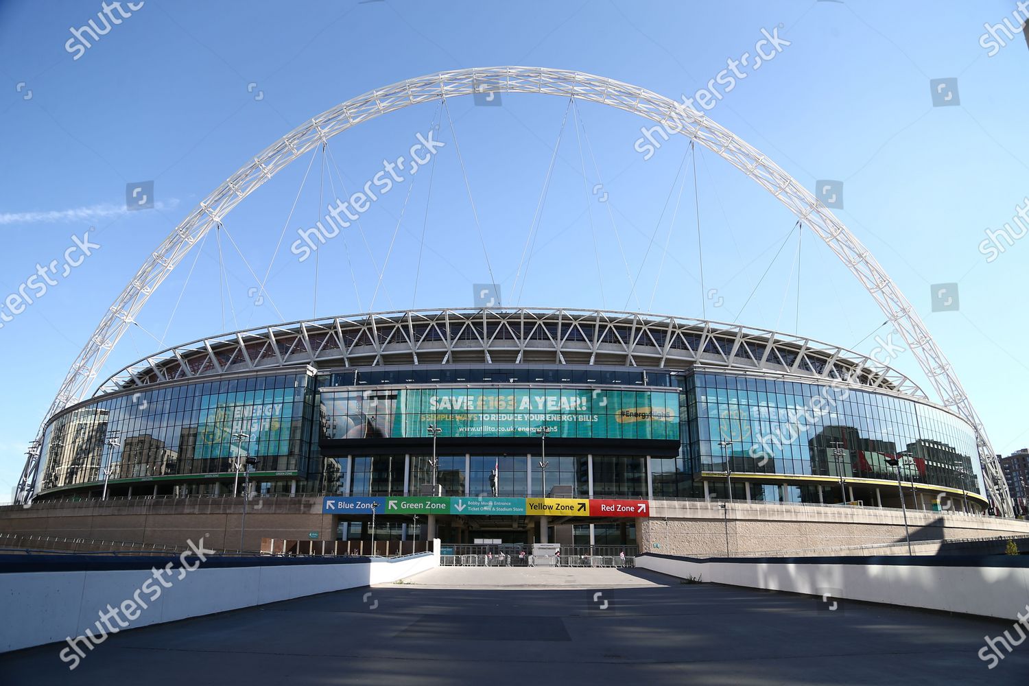 Wembley Stadium Arch Showing Utlitia Branding Editorial Stock Photo ...