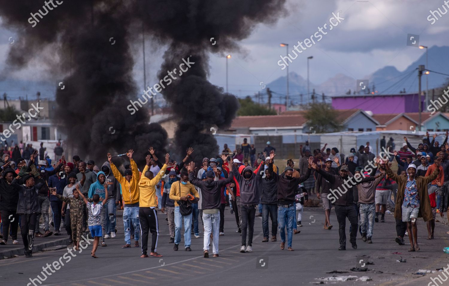 South Africans Protest Against Their Illegally Erected Editorial Stock Photo Stock Image Shutterstock