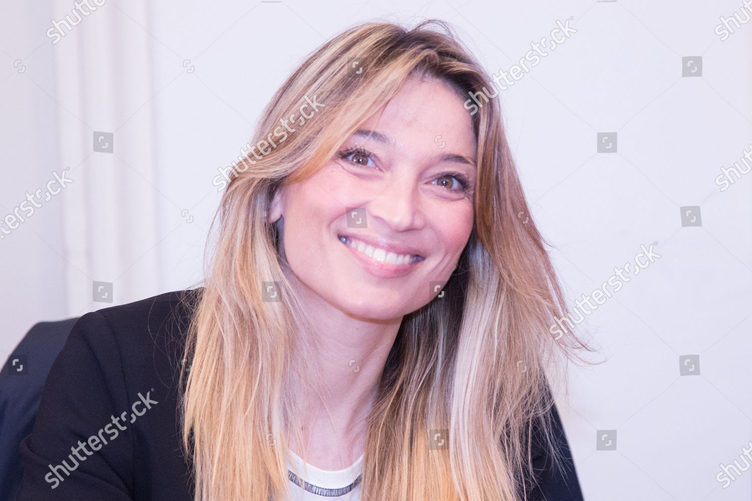 Former Italian Fencer Margherita Granbassi Press Editorial Stock Photo