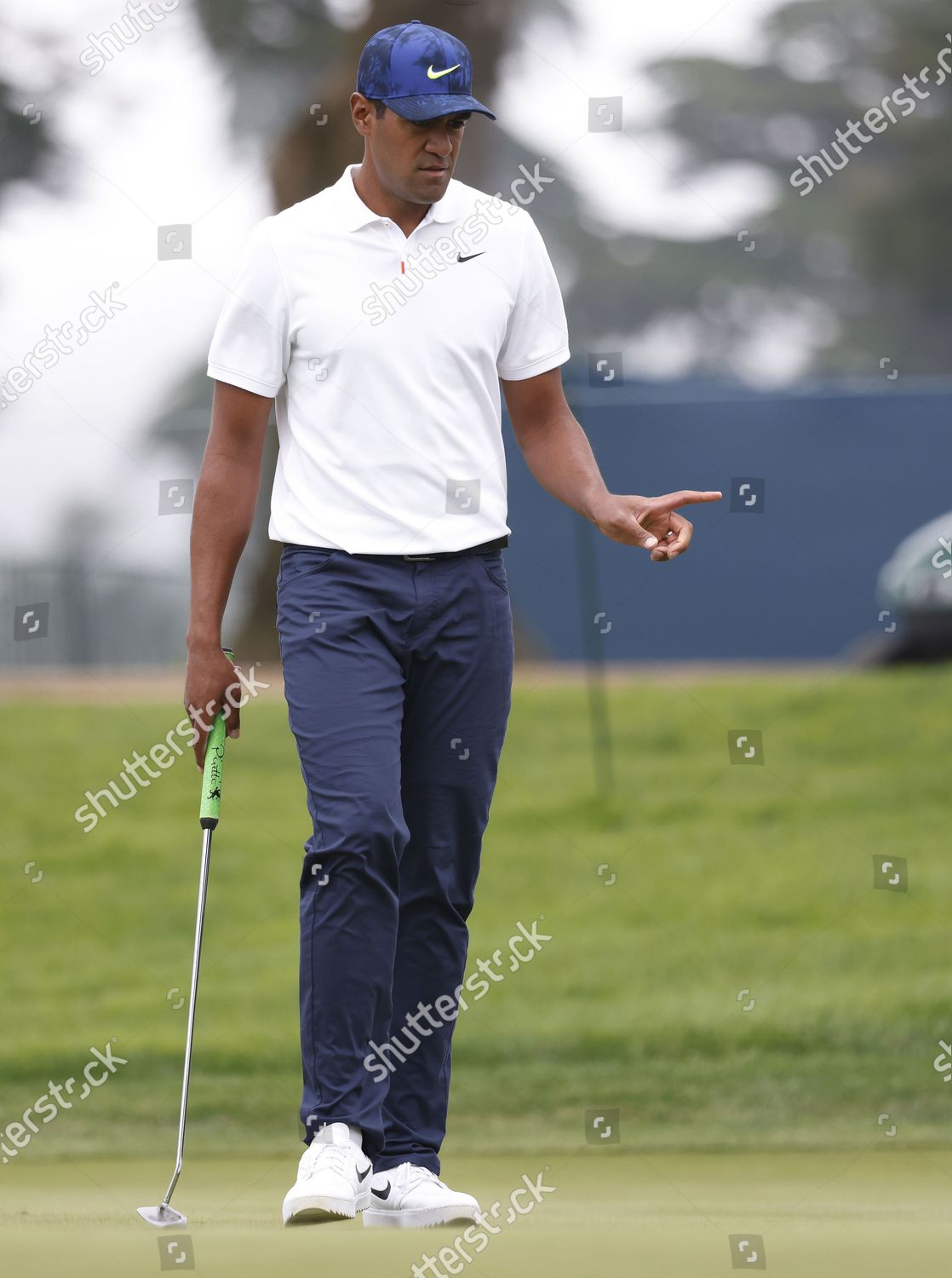 Tony Finau Us Reacts His Putt On Editorial Stock Photo Stock Image Shutterstock