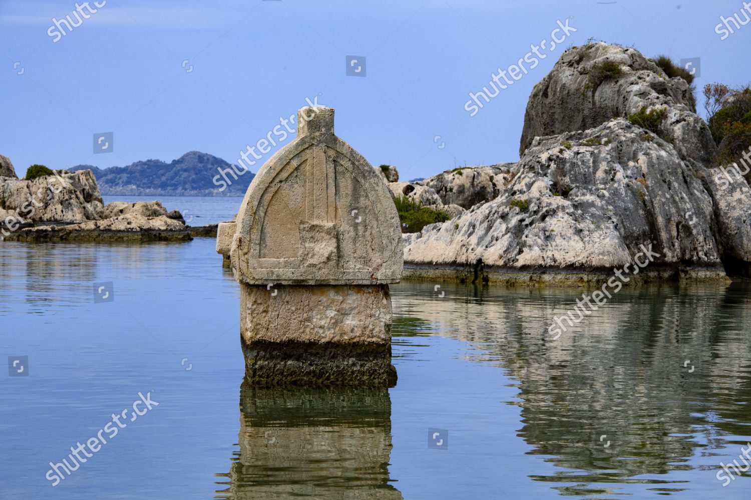 Kas Kalekoy Lycian Tomb Underwater Editorial Stock Photo Stock Image