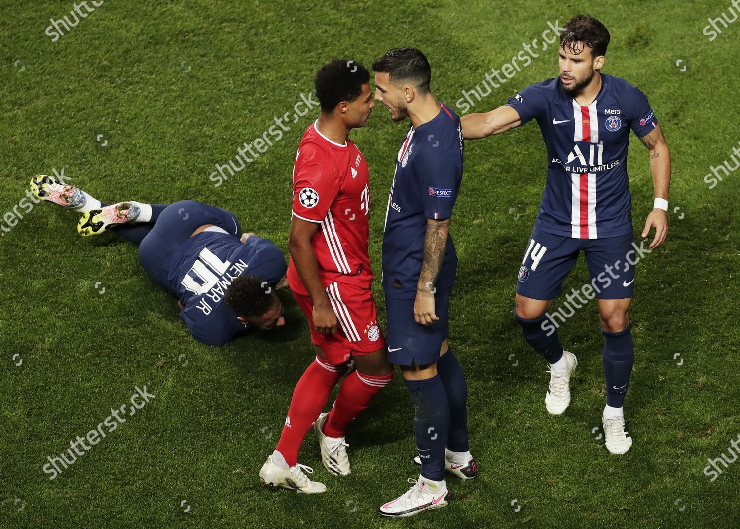 Leandro Paredes Cr Psg Serge Gnabry Cl Editorial Stock Photo Stock Image Shutterstock