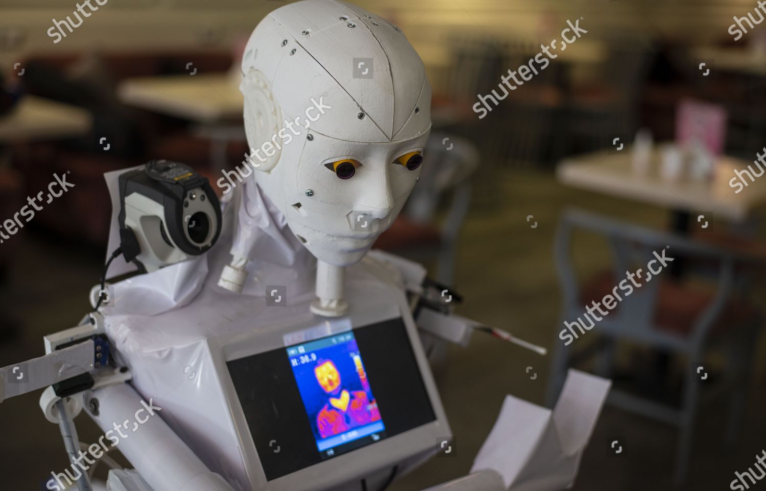 View Robot Invented By Egyptian Mechatronic Editorial Stock Photo