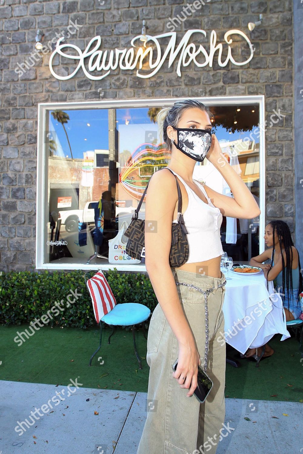 Alissa Violet Stands Outside Restaurant Editorial Stock Photo Stock