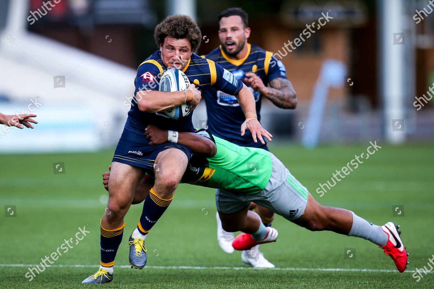 Duncan Weir Worcester Warriors Tackled Editorial Stock Photo - Stock ...