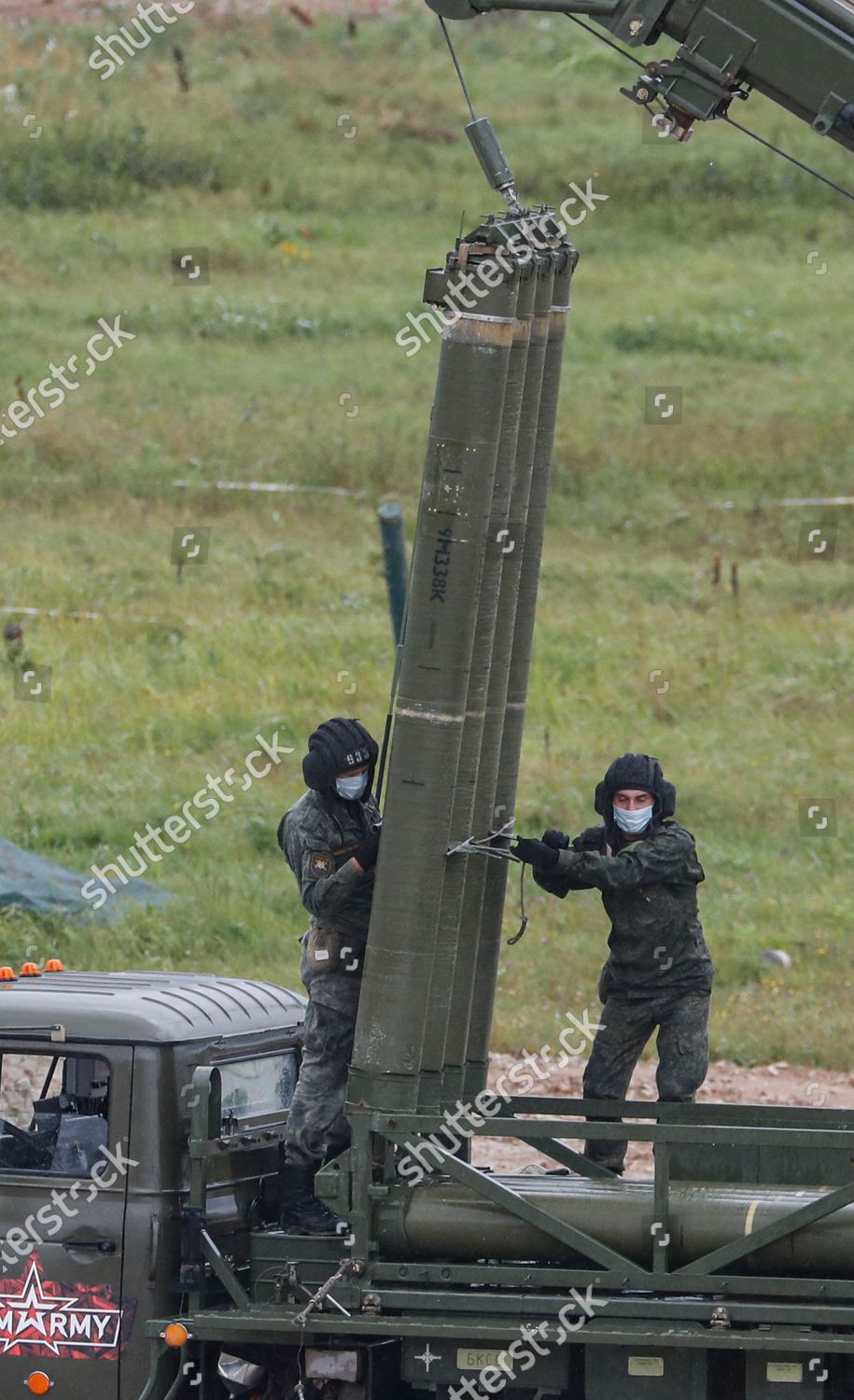 Russian Soldiers Mount New 9m331 Surfacetoair Editorial Stock Photo ...