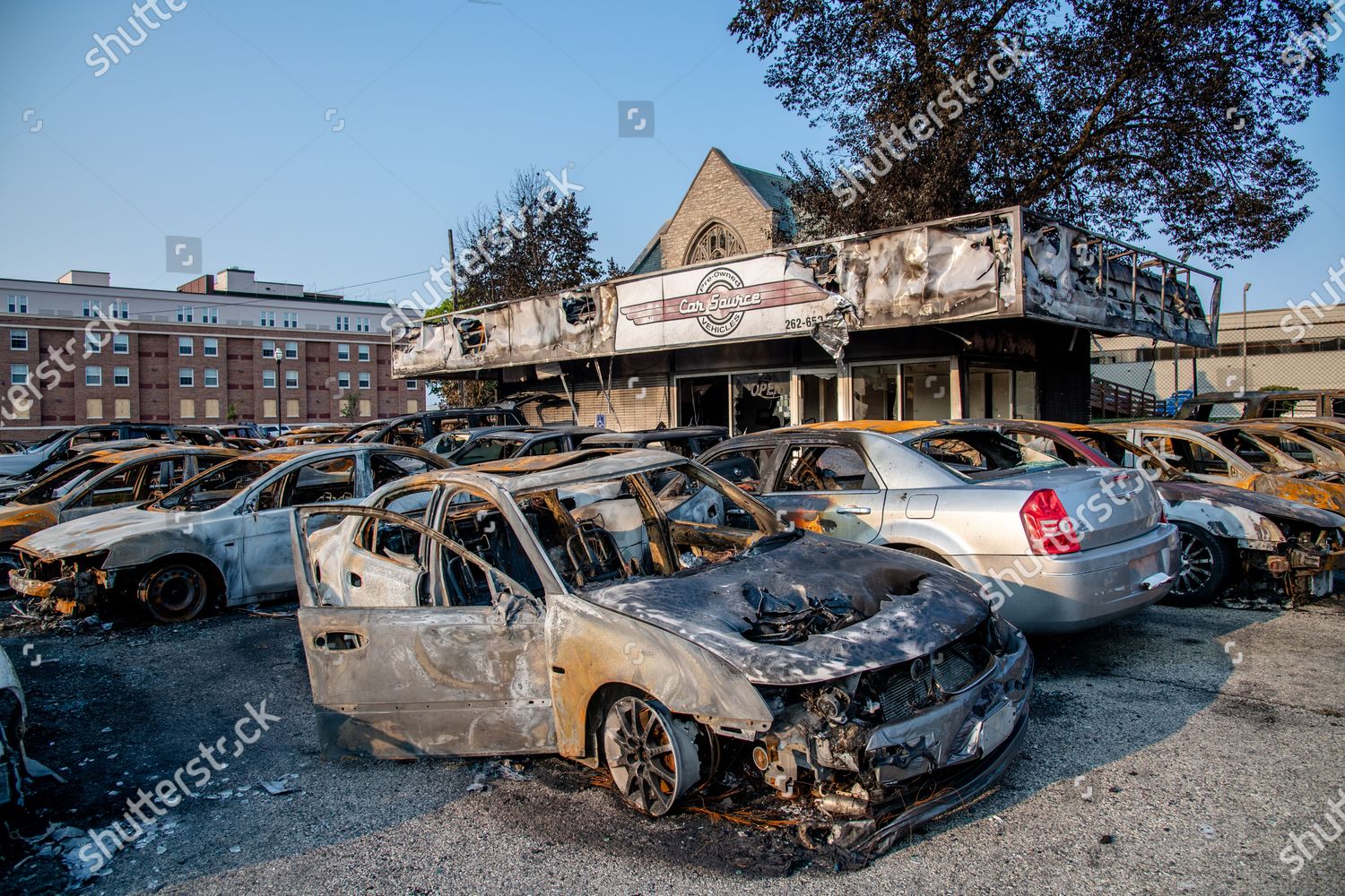 Burned Remains Car Source Car Dealership Seen Editorial Stock Photo - Stock Image Shutterstock