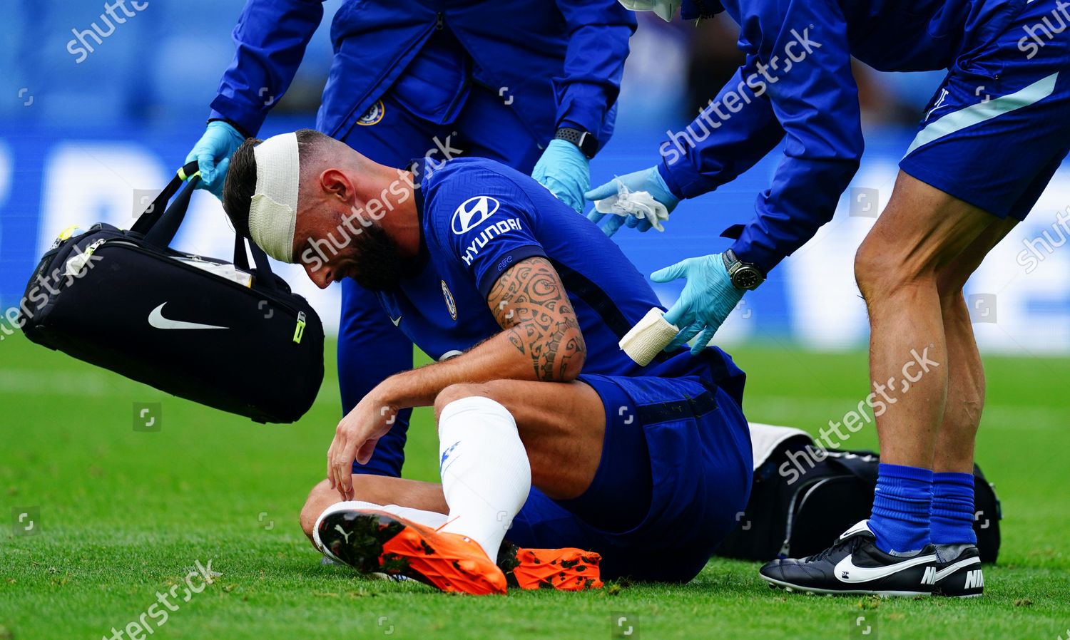 Olivier Giroud Chelsea Gets Treatment Head Editorial Stock Photo