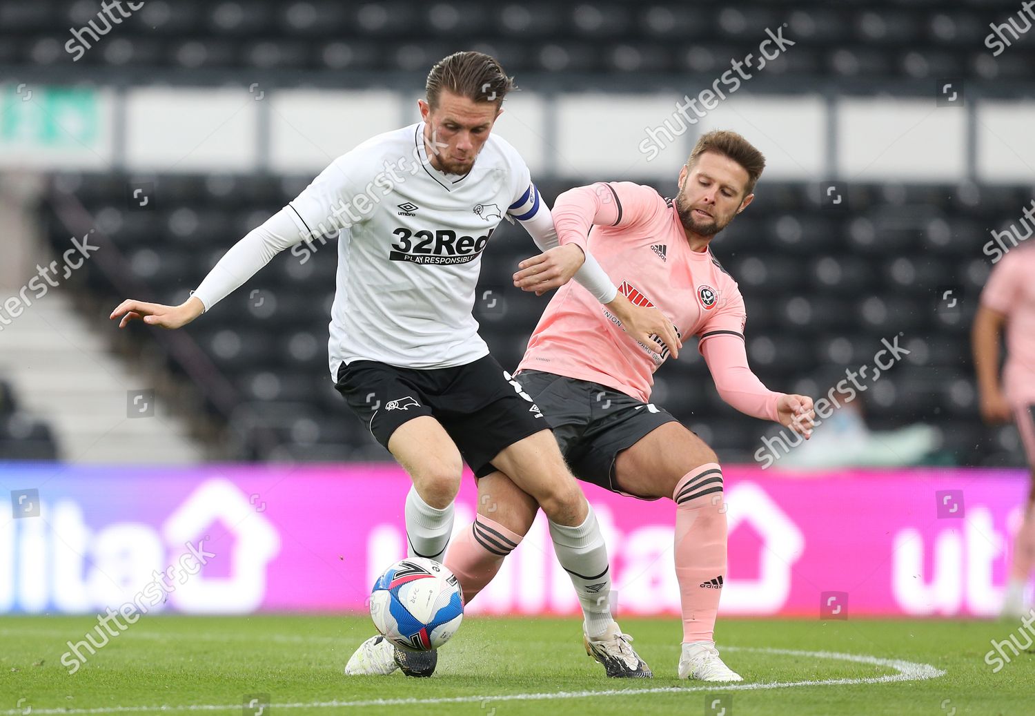 Derby Countys Max Bird Battles Sheffield Uniteds Editorial Stock Photo Stock Image Shutterstock