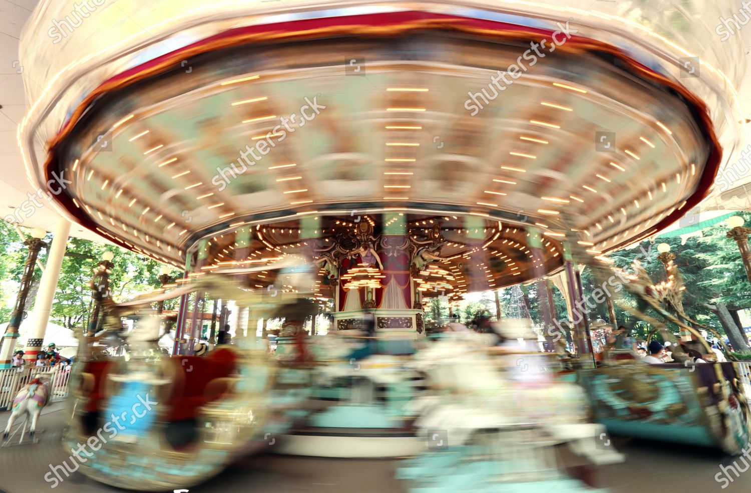 People Enjoy Ride Worlds Oldest Carousel El Editorial Stock Photo Stock Image Shutterstock