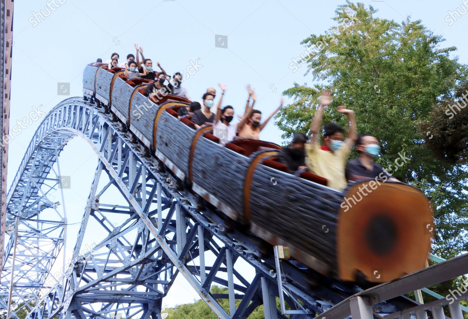 People Enjoy Ride Rollercoaster Toshimaen Amusement Park Editorial Stock Photo Stock Image Shutterstock