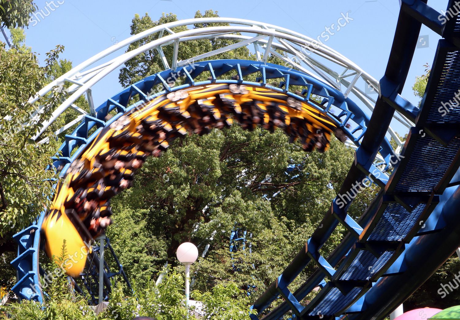 People Enjoy Ride Roller Coaster Toshimaen Amusement Editorial Stock Photo Stock Image Shutterstock