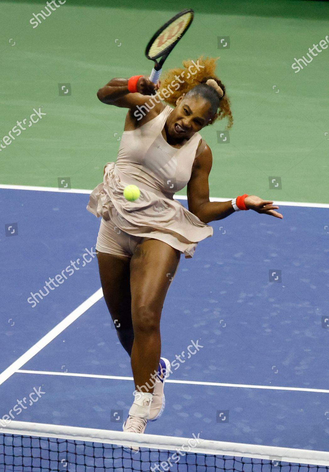 Serena Williams Usa Serves Margarita Gasparyan Russia Editorial Stock Photo Stock Image Shutterstock