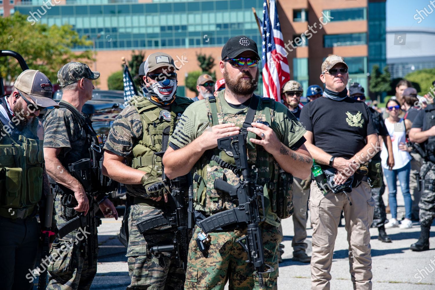 Members Three Percenters Other Militia Armed Editorial Stock Photo ...