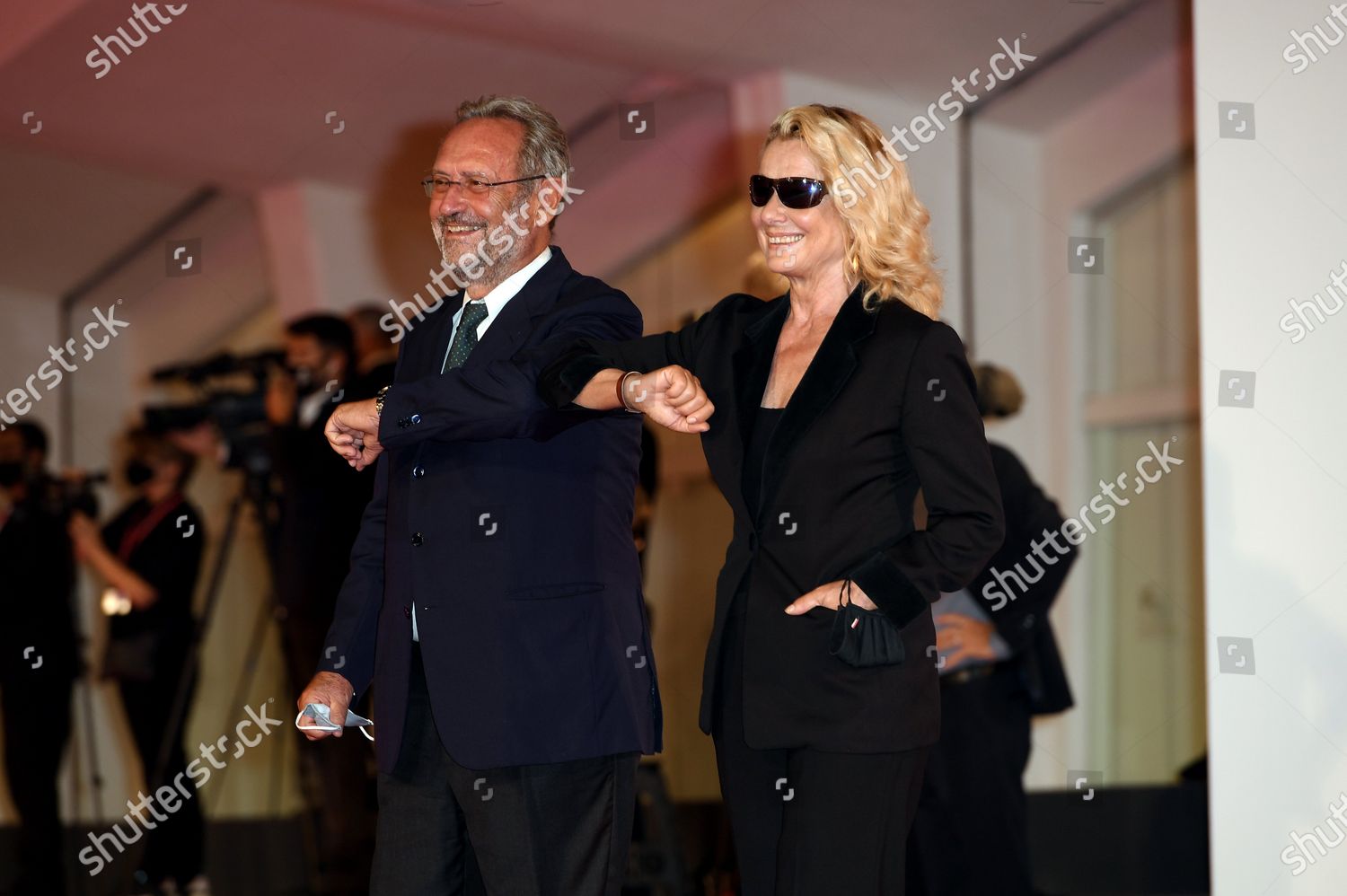 Monica Guerritore Roberto Zaccaria Editorial Stock Photo - Stock Image