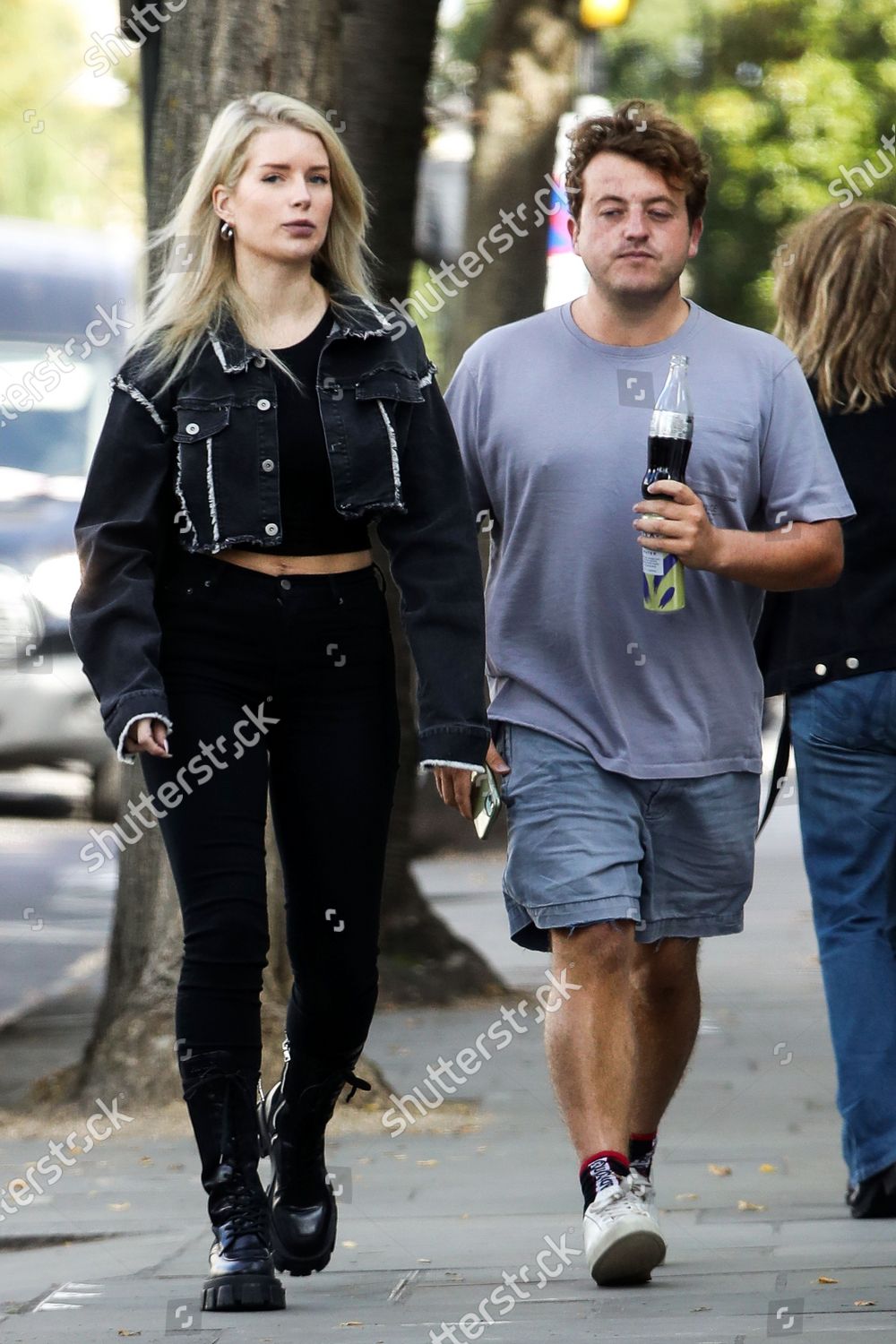 Exclusive Lottie Moss Having Lunch Notting Editorial Stock Photo