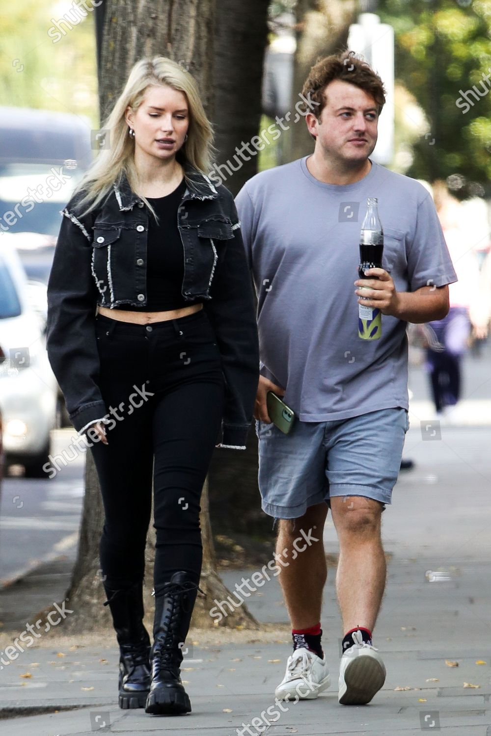 Exclusive Lottie Moss Having Lunch Notting Editorial Stock Photo
