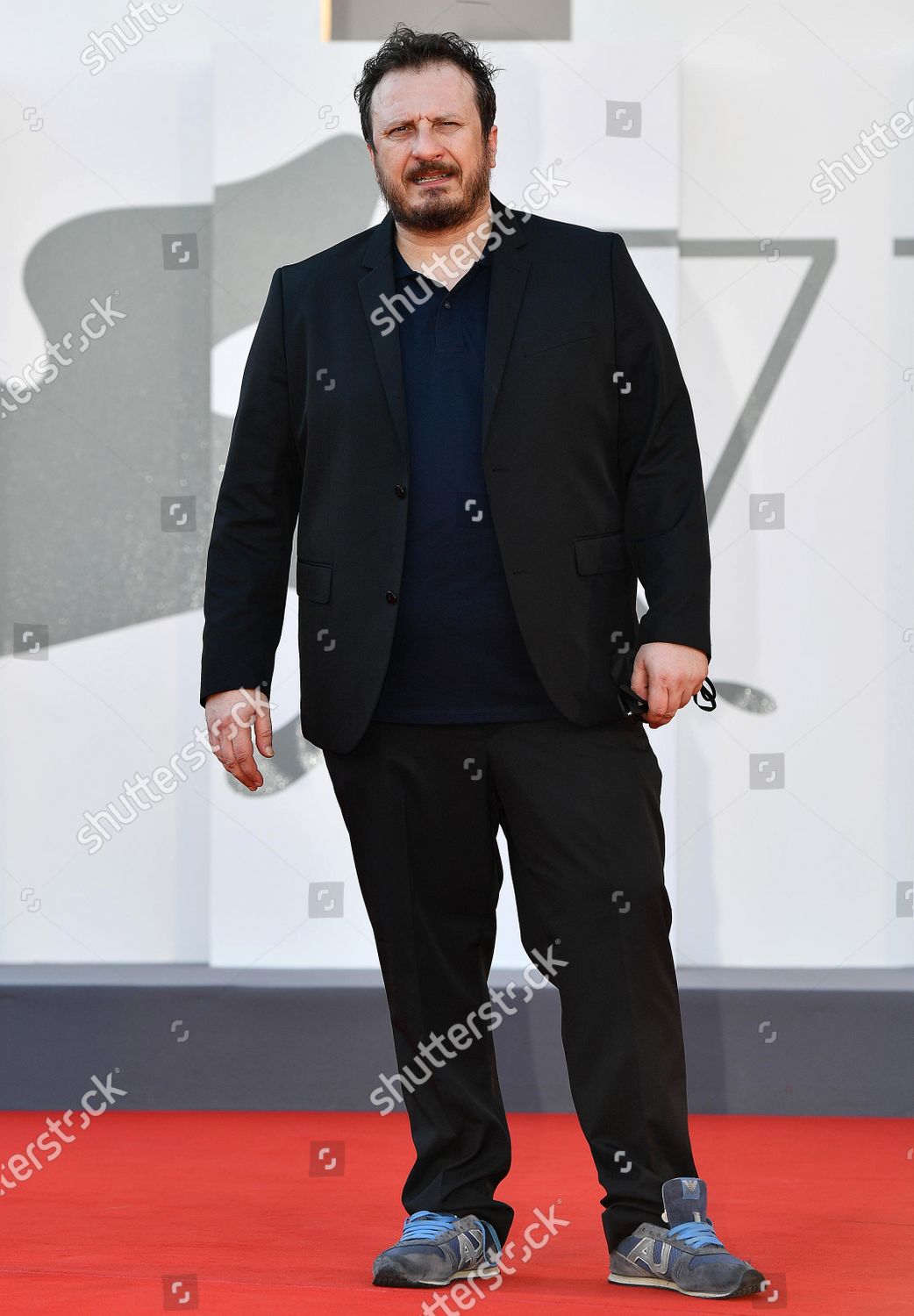 Italian Actor Montanini Arrives Premiere Editorial Stock Photo