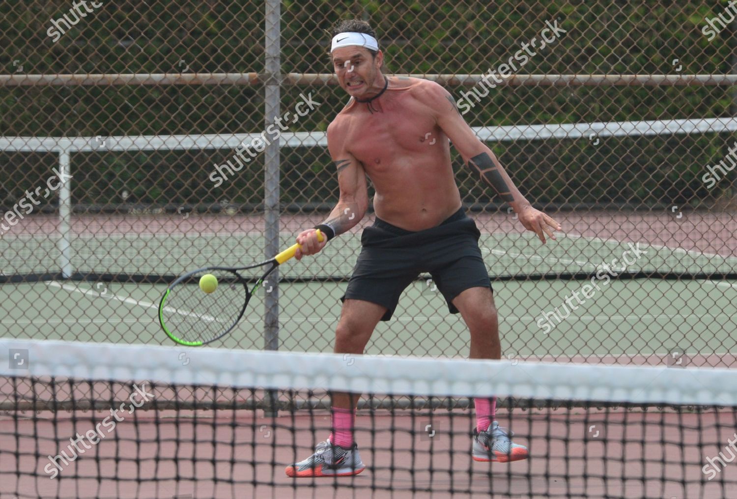 Gavin Rossdale Seen Playing Tennis Studio Editorial Stock Photo Stock