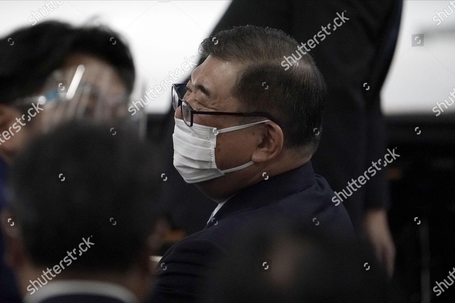 Former Defense Minister Shigeru Ishiba Attends Editorial Stock Photo ...