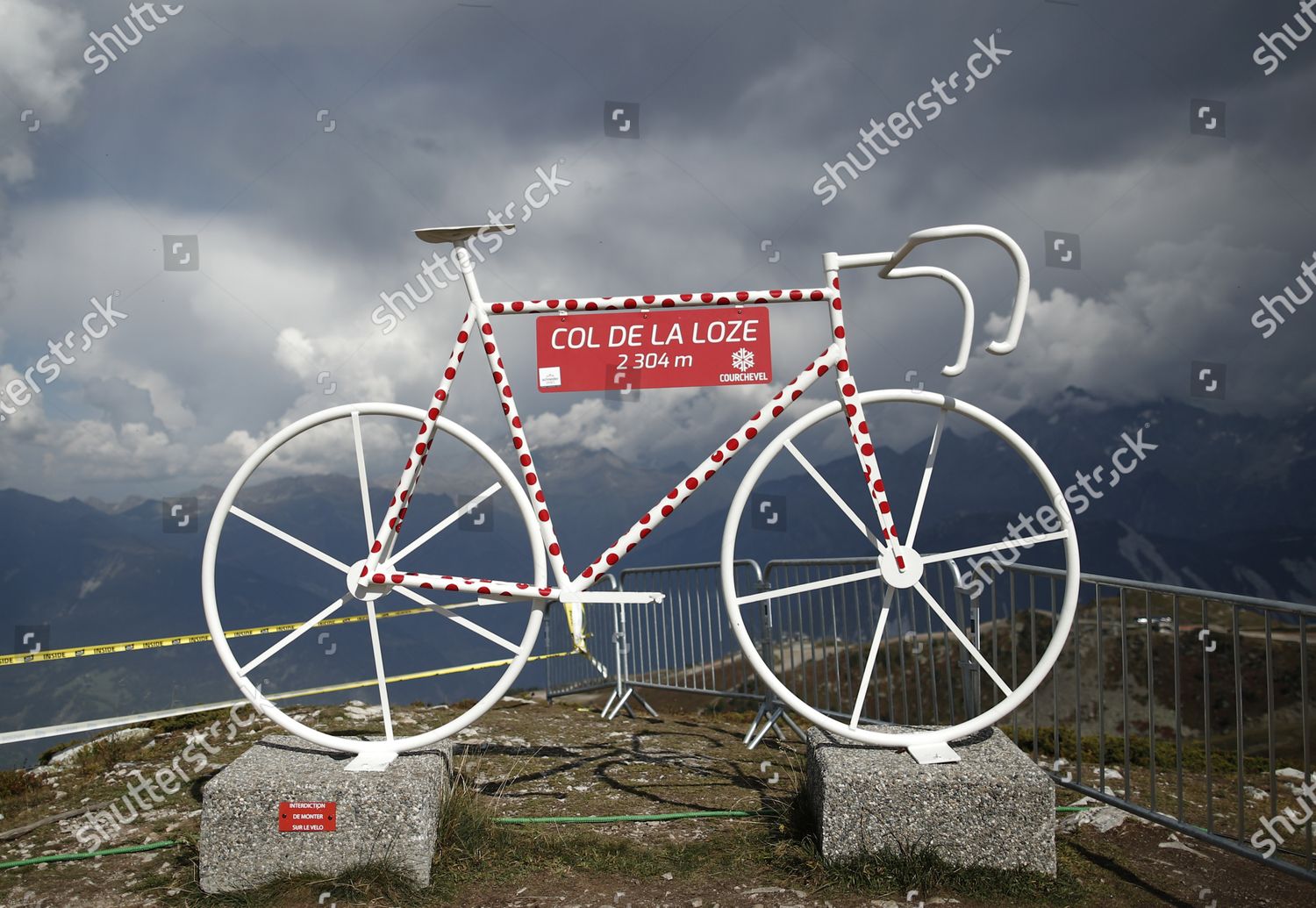 Huge Bicycle Finish Area On Col De Editorial Stock Photo Stock Image Shutterstock