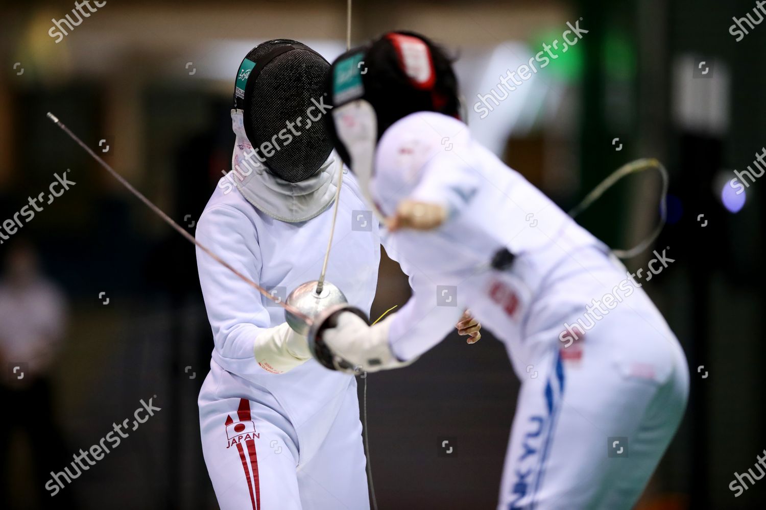 Lr Nozomi Sato Kanna Oishi Fencing Editorial Stock Photo - Stock Image ...