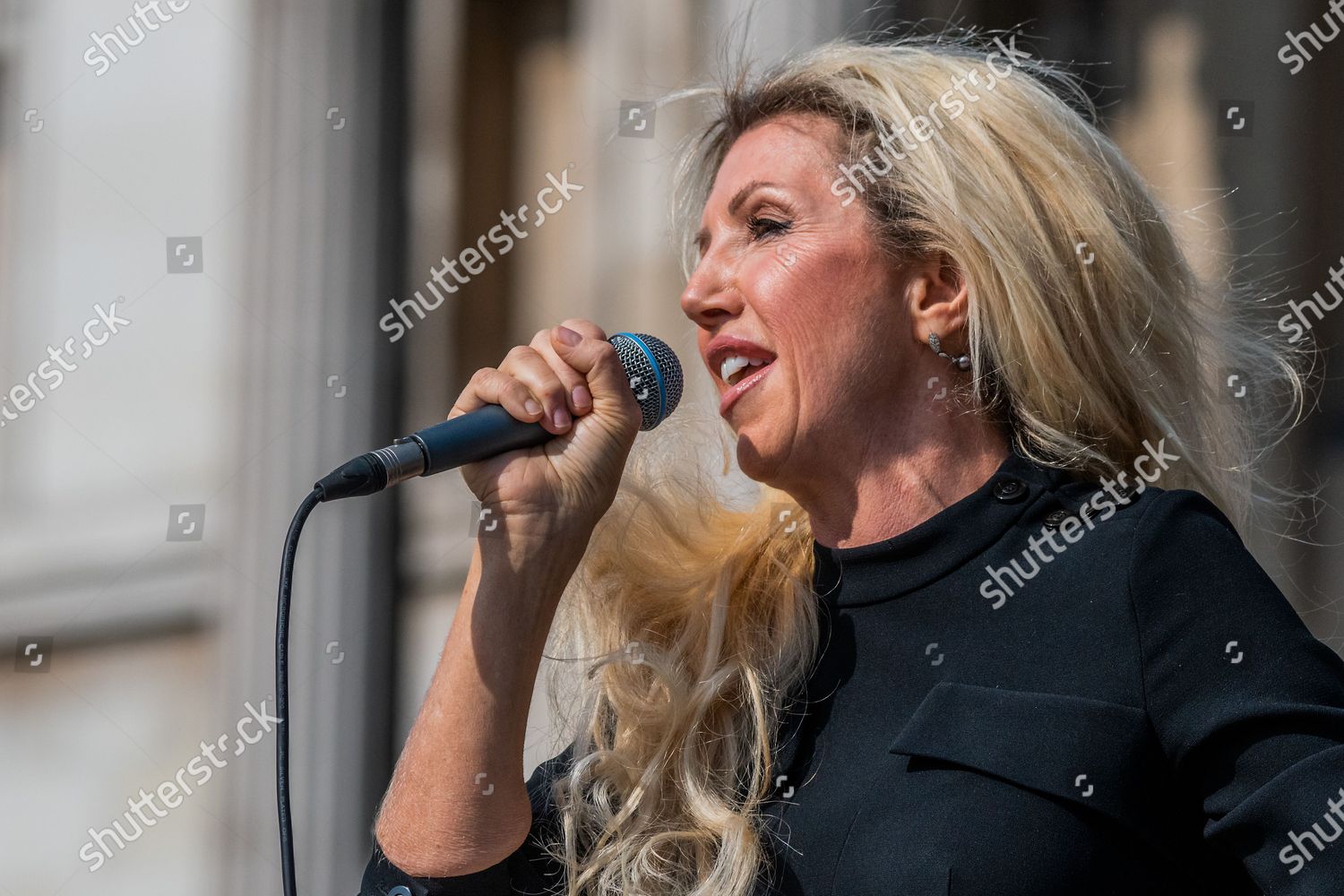 Kate Shemirani On Makeshift Stage Covid Conspiracy Editorial Stock Photo Stock Image Shutterstock