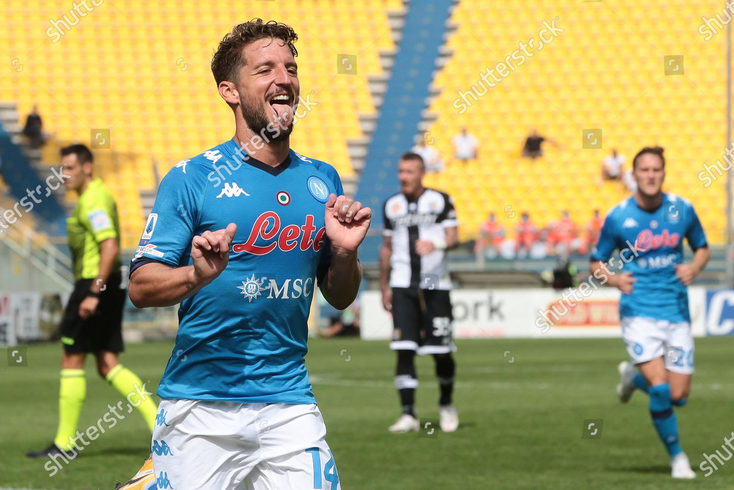 Napolis Dries Mertens Celebrates After Scoring During Editorial Stock Photo Stock Image Shutterstock