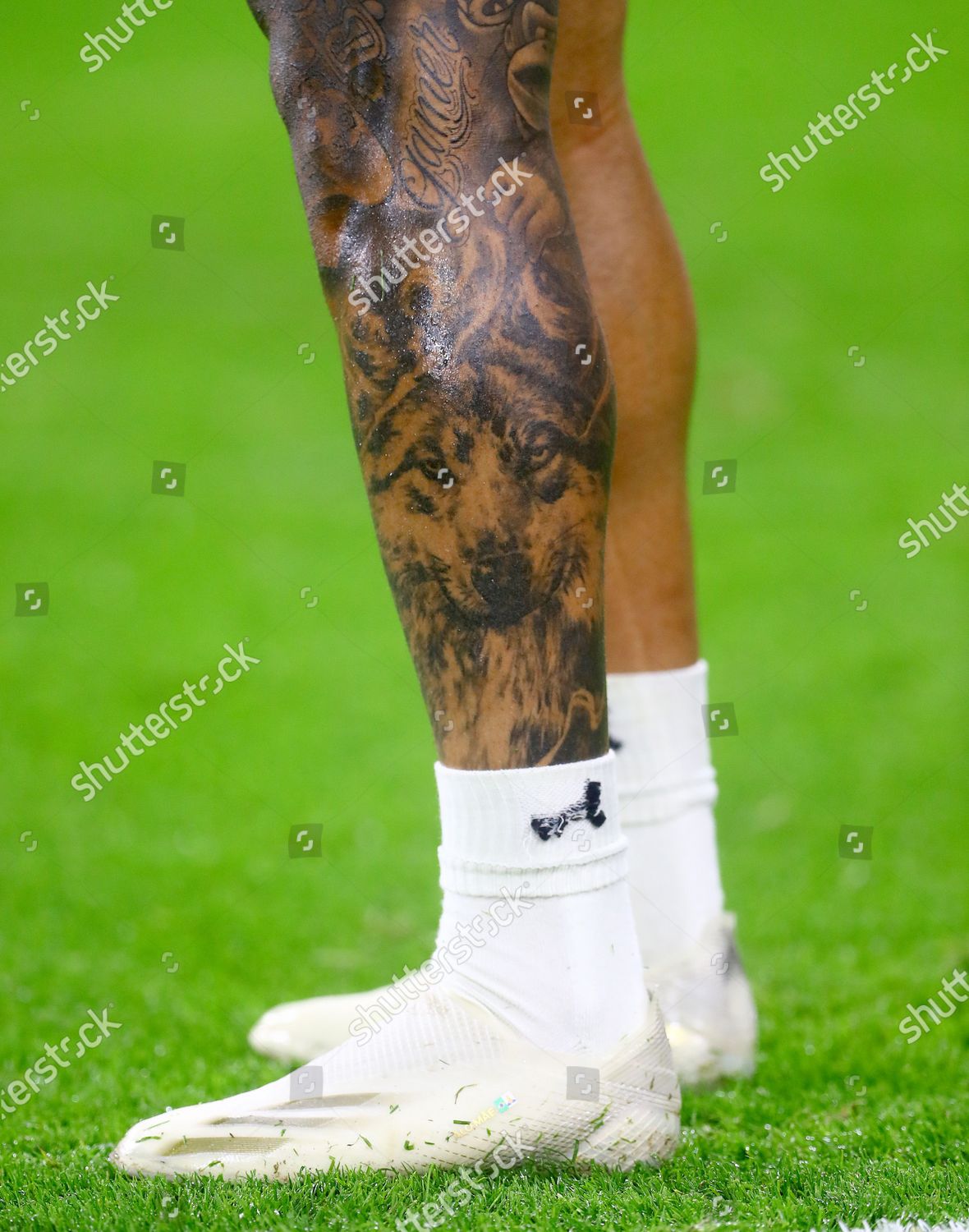 Tattooed Leg Gabriel Jesus Manchester City Editorial Stock Photo ...