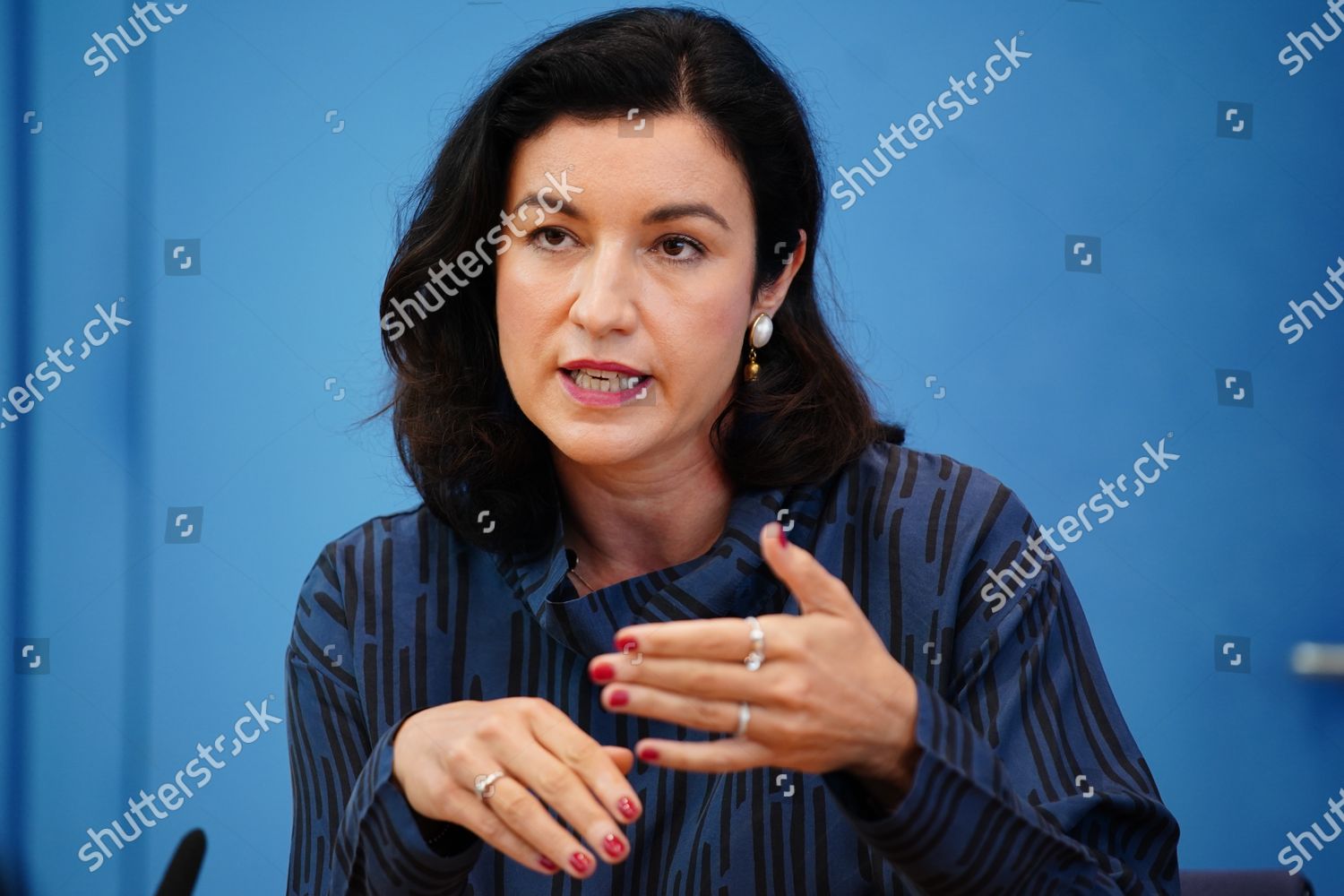 State Secretary Digitalization Dorothee Baer Gestures Editorial Stock ...