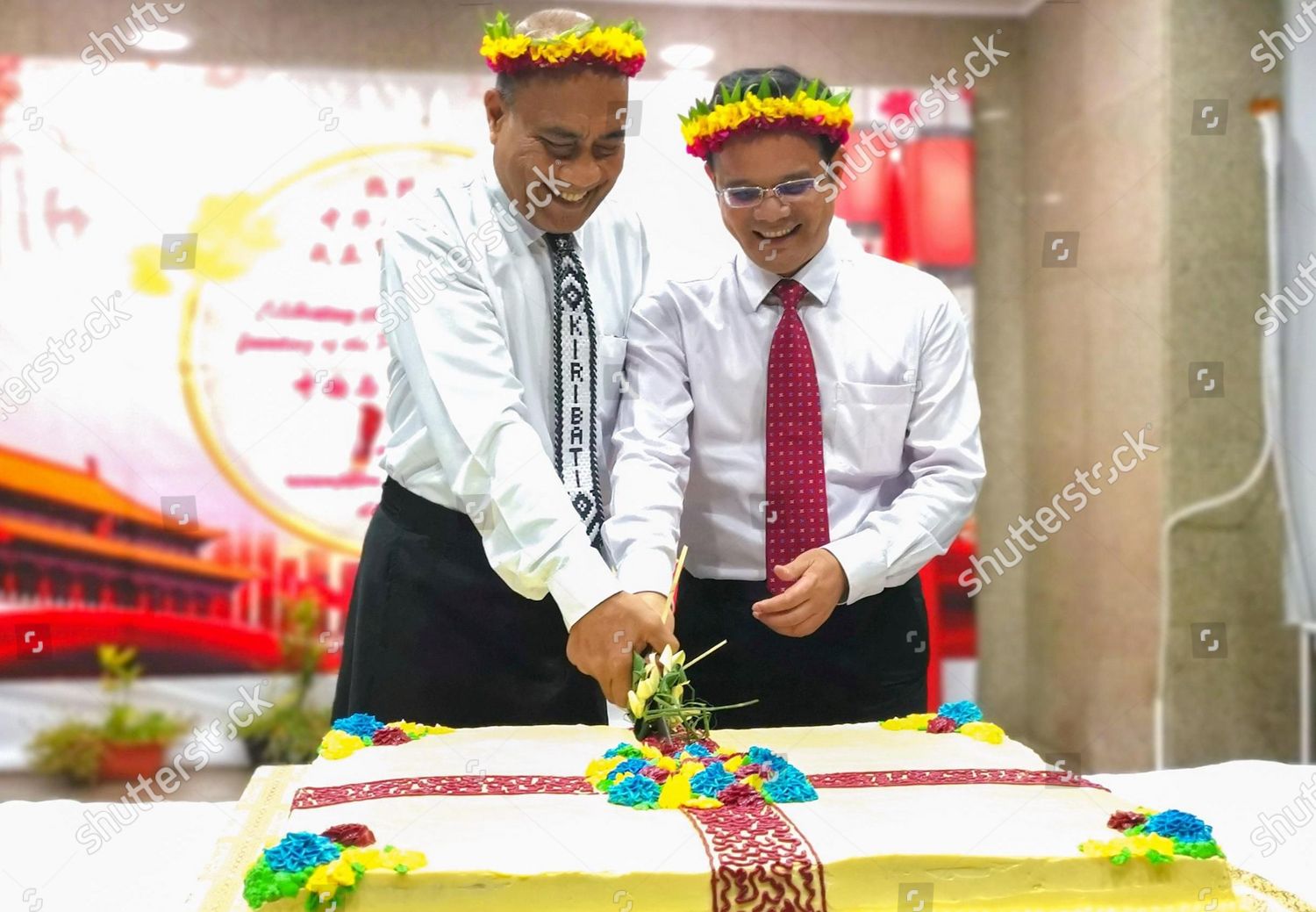 President Kiribati Taneti Maamau L Chinese Editorial Stock Photo ...