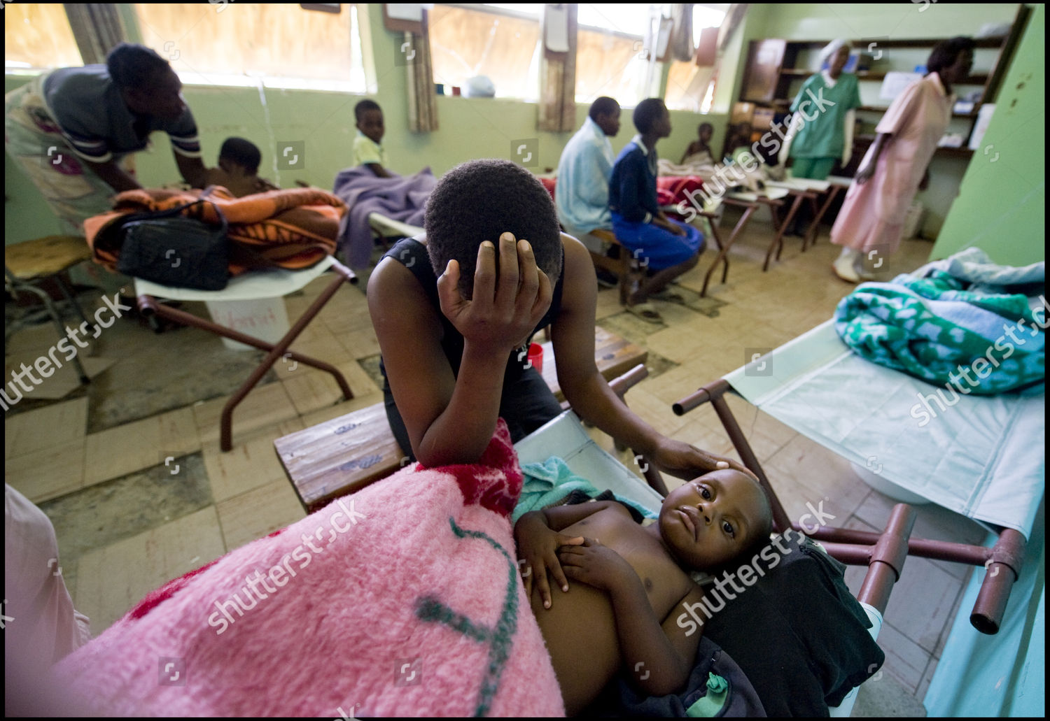 Heartbreaking Scene Makeshift Cholera Clinic Chitungwiza Outside