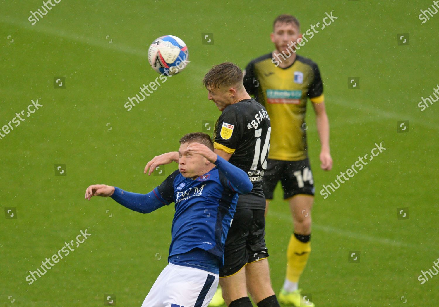 Tom Beadling Barrow Gets Ball Ahead Editorial Stock Photo - Stock Image ...