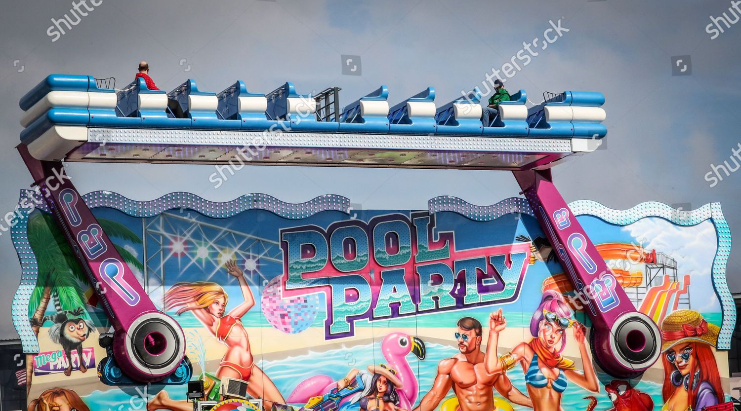 Just Two Persons Sit Fairground Ride Freipaak Editorial Stock Photo Stock Image Shutterstock