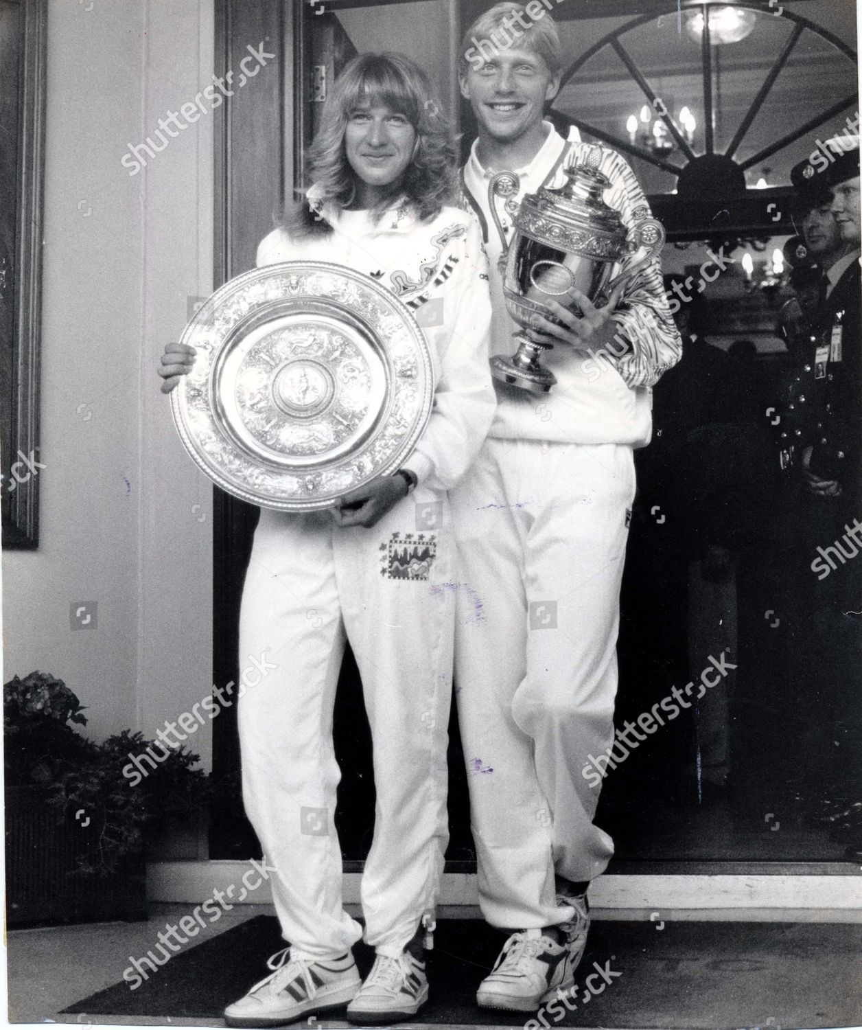 Champions Steffi Graf Boris Becker Yesterday Editorial Stock Photo
