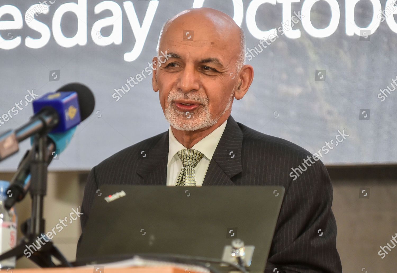 Afghanistan President Ashraf Ghani Speaks During Lecture Editorial Stock Photo Stock Image Shutterstock