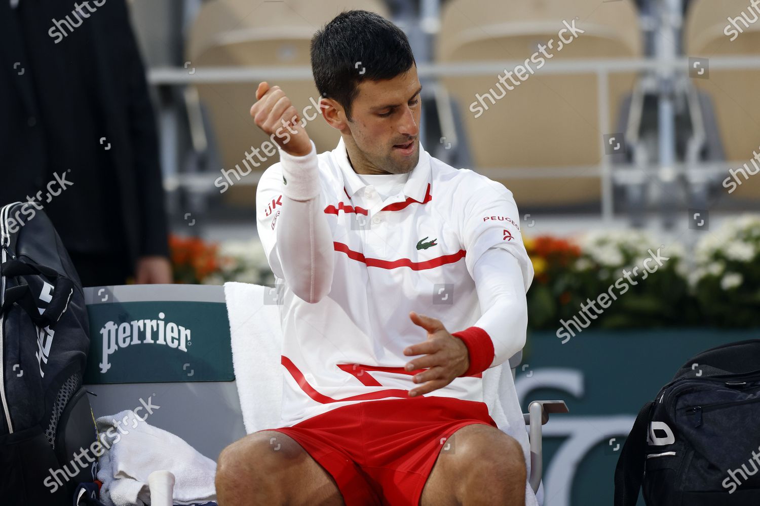 Novak Djokovic Serbia Punches His Arm Editorial Stock Photo - Stock ...