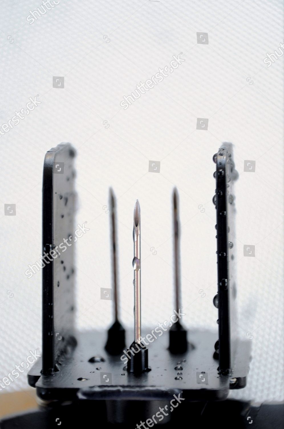 Hypodermic Needles Undergo Washing Process Editorial Stock Photo