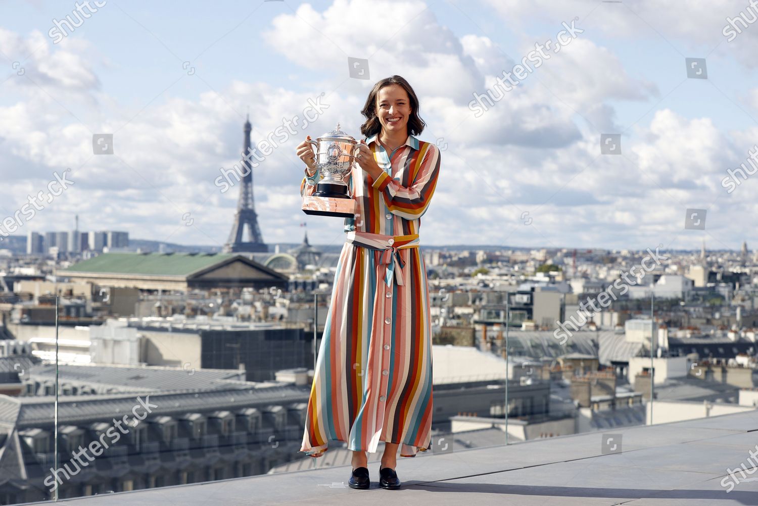Iga Swiatek Poland Poses Her Trophy On Editorial Stock Photo Stock Image Shutterstock