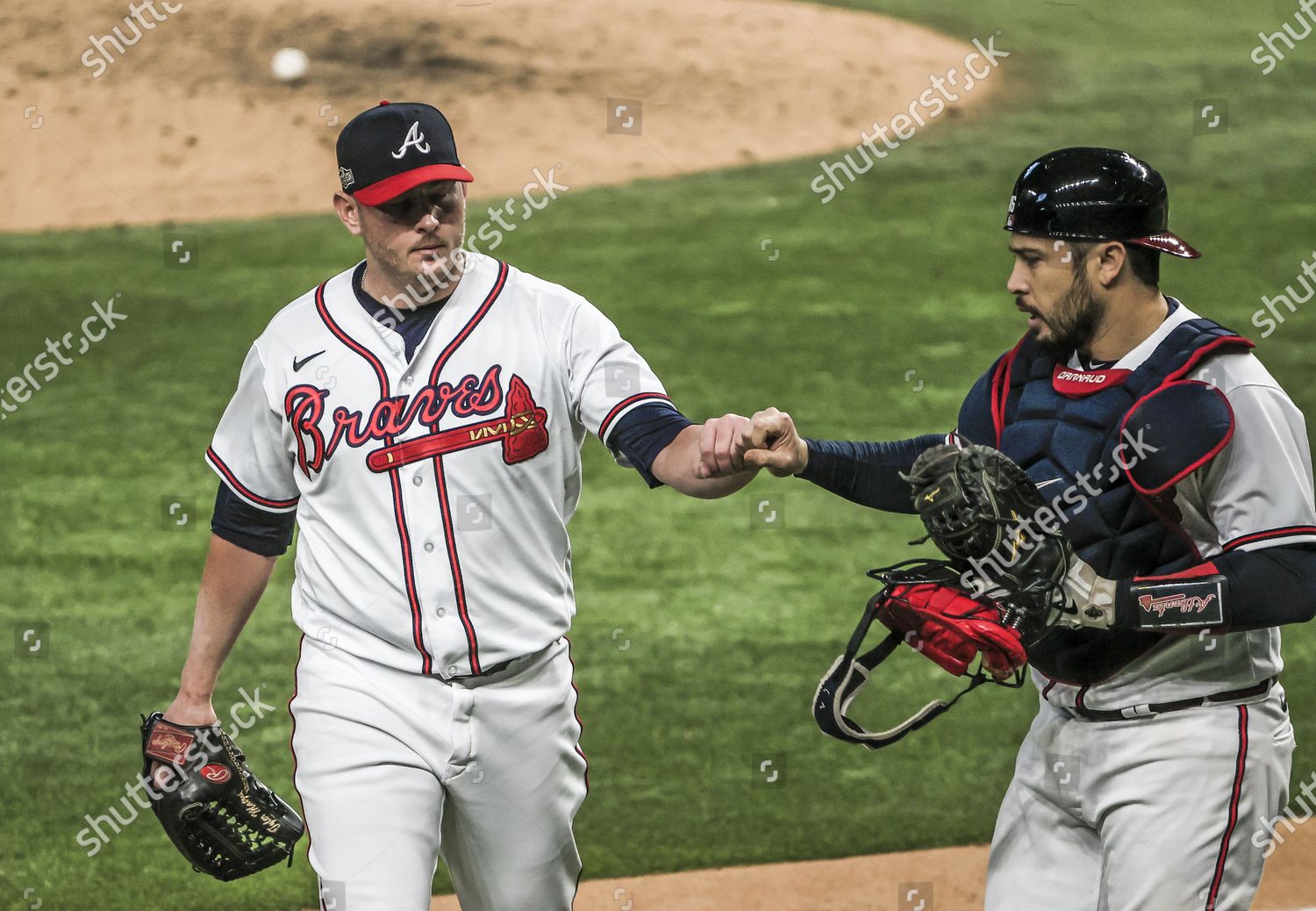 Atlanta Braves Catcher editorial stock image. Image of glove