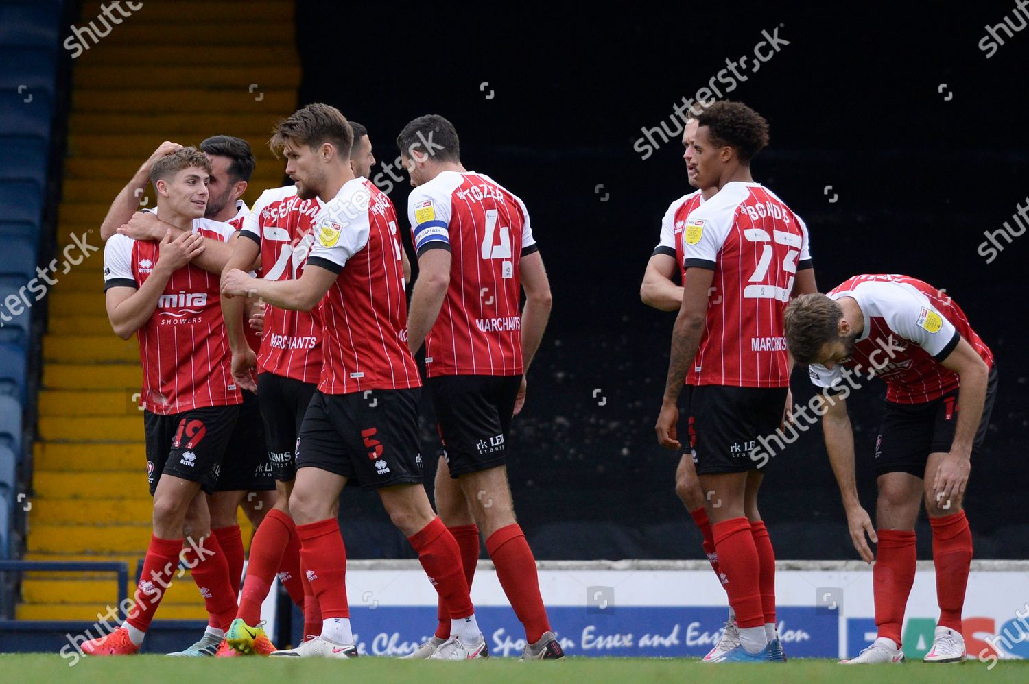 George Lloyd Cheltenham Town Celebrates Scoring Editorial Stock Photo ...