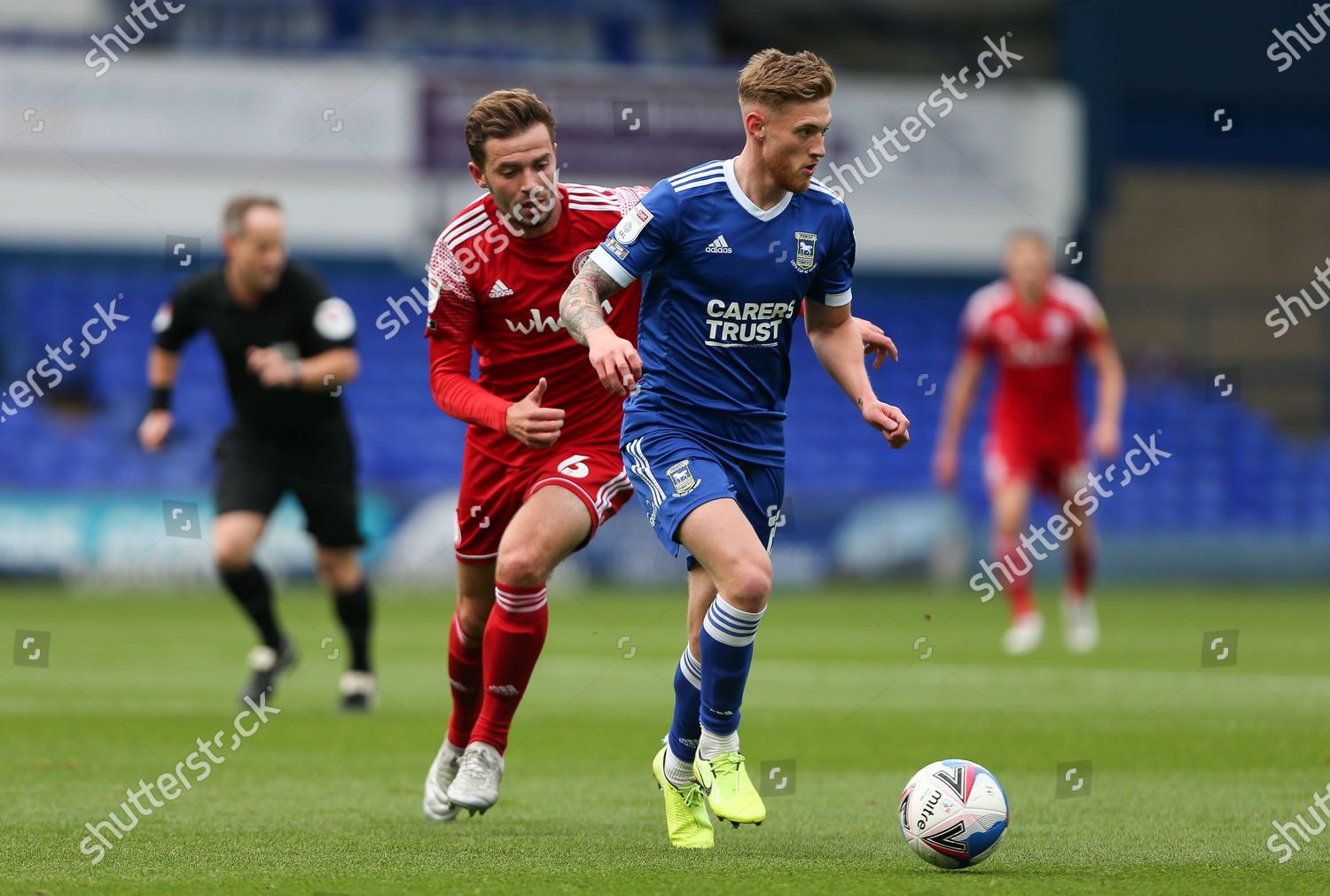 Teddy Bishop Ipswich Town On Ball Editorial Stock Photo - Stock Image ...