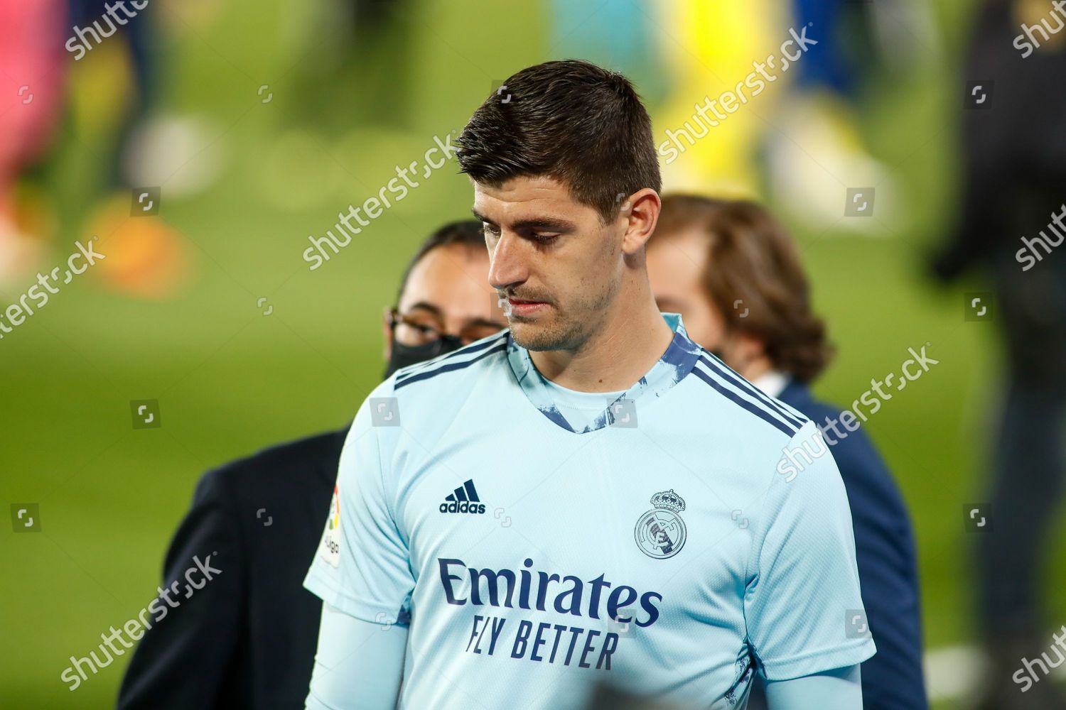 Thibaut Courtois Real Madrid Looks On Editorial Stock Photo - Stock ...