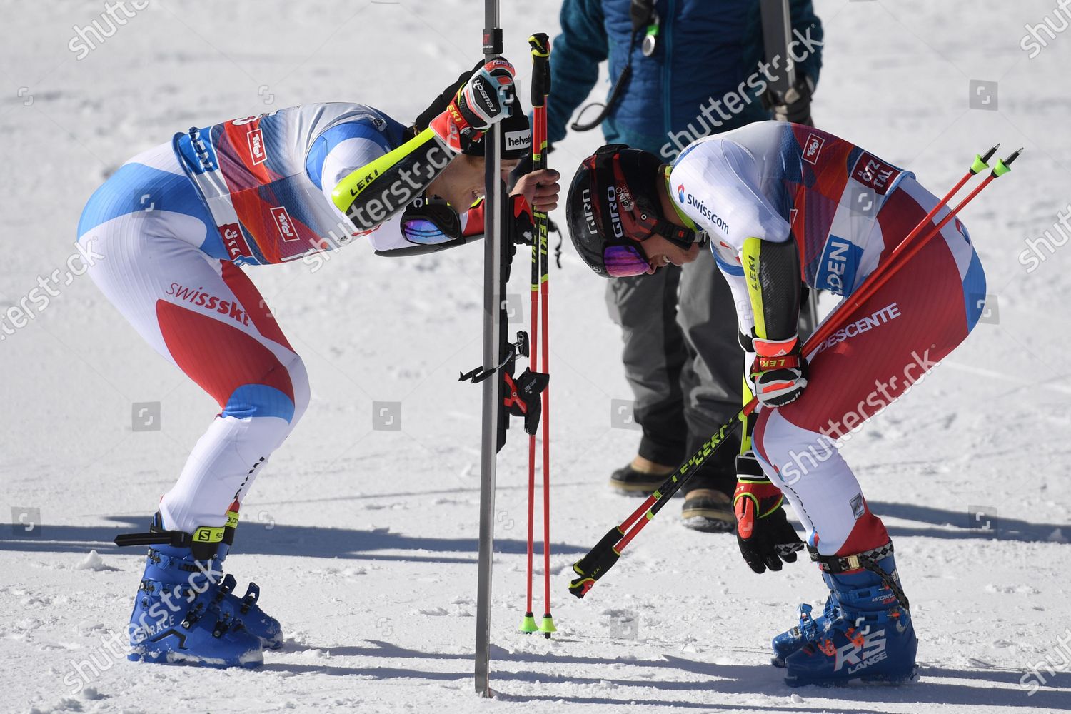 Gino Caviezel R Marco Odermatt Switzerland Redaktionelles Stockfoto